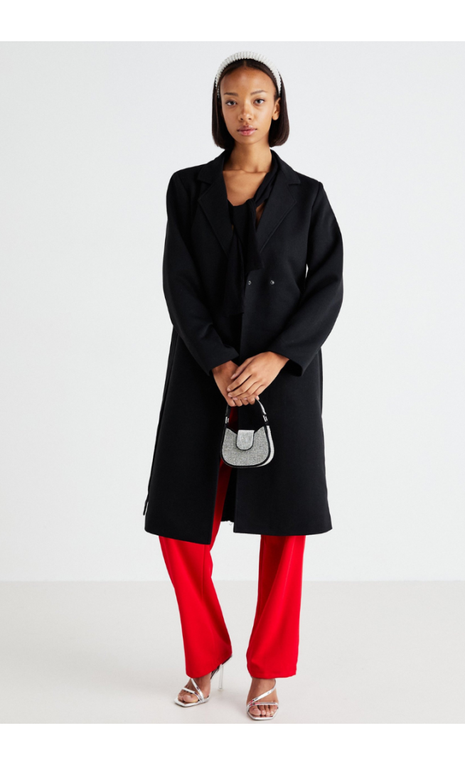 ONLY - Classic coat - black