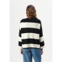 ONLY LS STRIPE NOOS - Jumper - black/white/gray melange