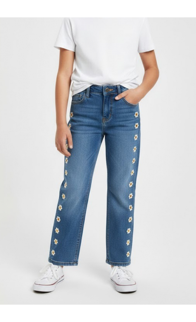 TINYCOTTONS DAISIES - Straight leg jeans - light blue