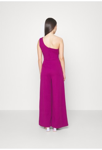WAL G PETITE ONE SHOULDER - Jumpsuit - plum