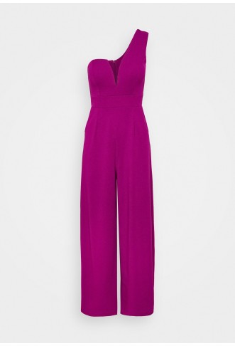 WAL G PETITE ONE SHOULDER - Jumpsuit - plum