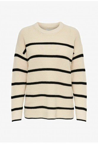 ONLY ONLPERNILLE O NECK NOOS - Jumper - pumice stone
