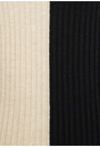 ONLY Tall ONLBLOCK HIGH NECK - Jumper - beige/black