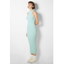 Bershka Knitted dress in Light Blue