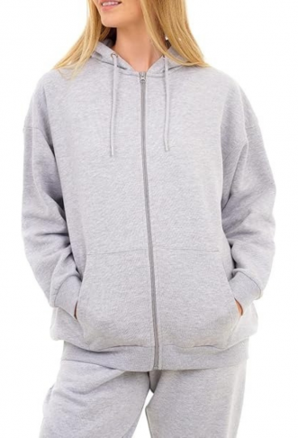 M17  Zip Up Oversized  Hoodie