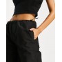 Stradivarius STR oversized parachute pant in black