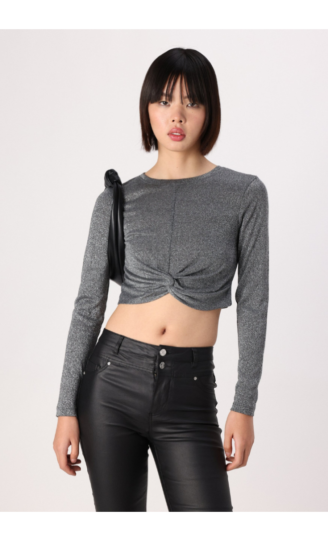 ONLY Long sleeved top - dark grey melange
