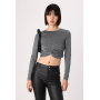 ONLY Long sleeved top - dark grey melange