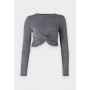 ONLY Long sleeved top - dark grey melange