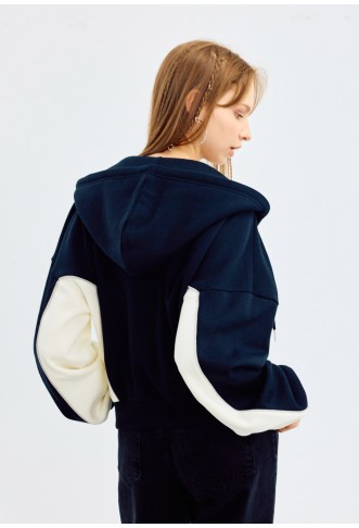 Even&Odd Zip-up sweatshirt - black