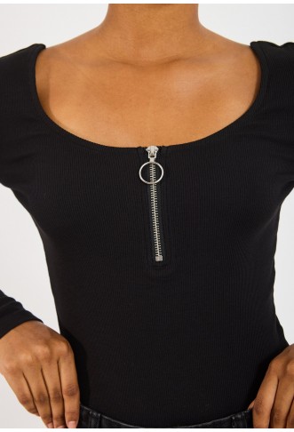 Even&Odd Long sleeved top - black
