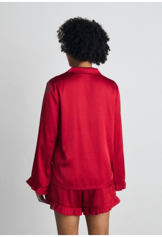 Lindex Button Shirt - red