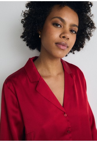 Lindex Button Shirt - red