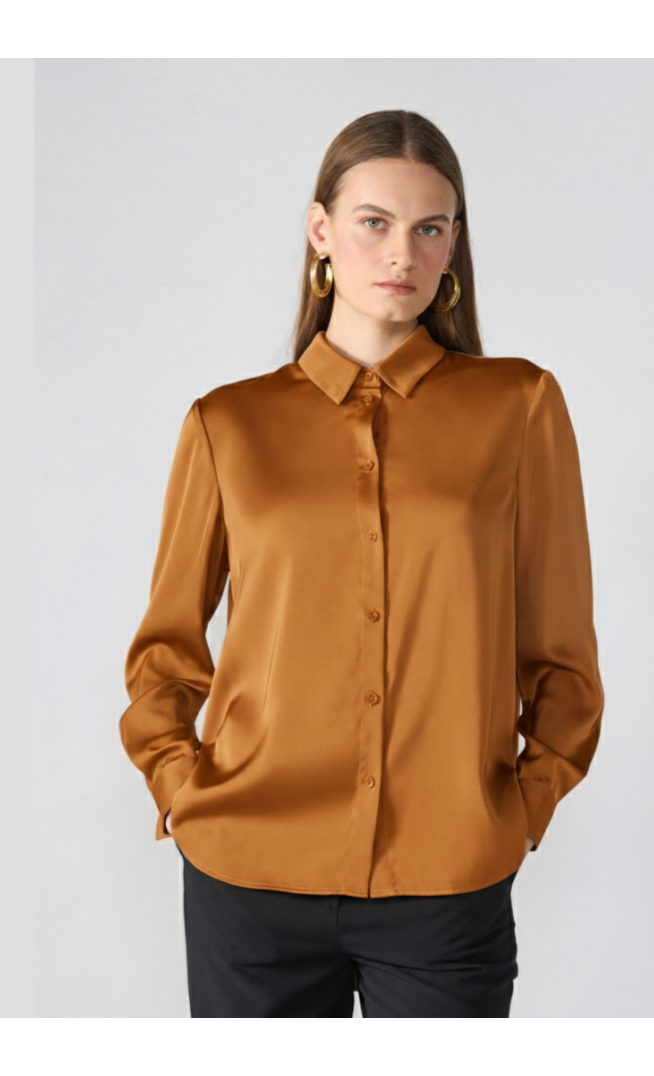 Anna Field Button-down blouse - brown