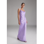 Slip dress made from sustainable satin chiffon