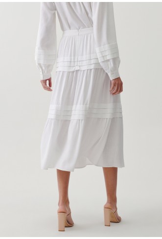 TUSSAH LAIDEY - A-line skirt - white