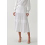 TUSSAH LAIDEY - A-line skirt - white