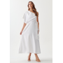 TUSSAH ABEGAIL MIDI - Day dress - white