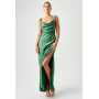 BWLDR X KRISTINA - Maxi dress - emerald leopard print