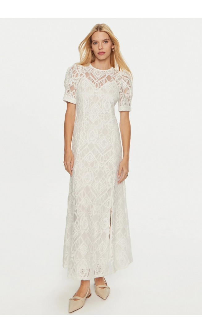 YAS Fia Ecru Regular Fit Cocktail Dress