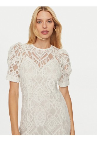 YAS Fia Ecru Regular Fit Cocktail Dress