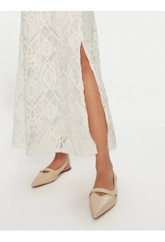 YAS Fia Ecru Regular Fit Cocktail Dress