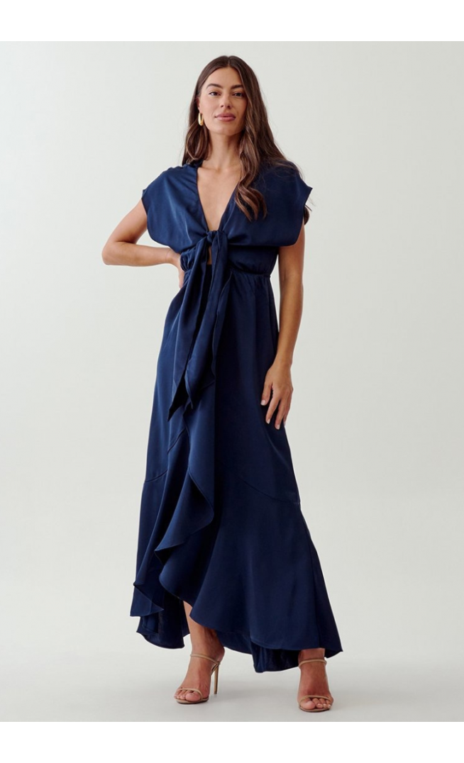 TUSSAH JAN - Maxi dress - navy blue