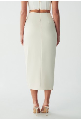 BWLDR DAKOTA - Pencil skirt - ecru