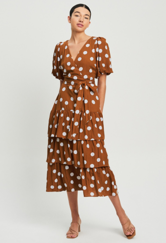 The Fated Pia Tiered Dress