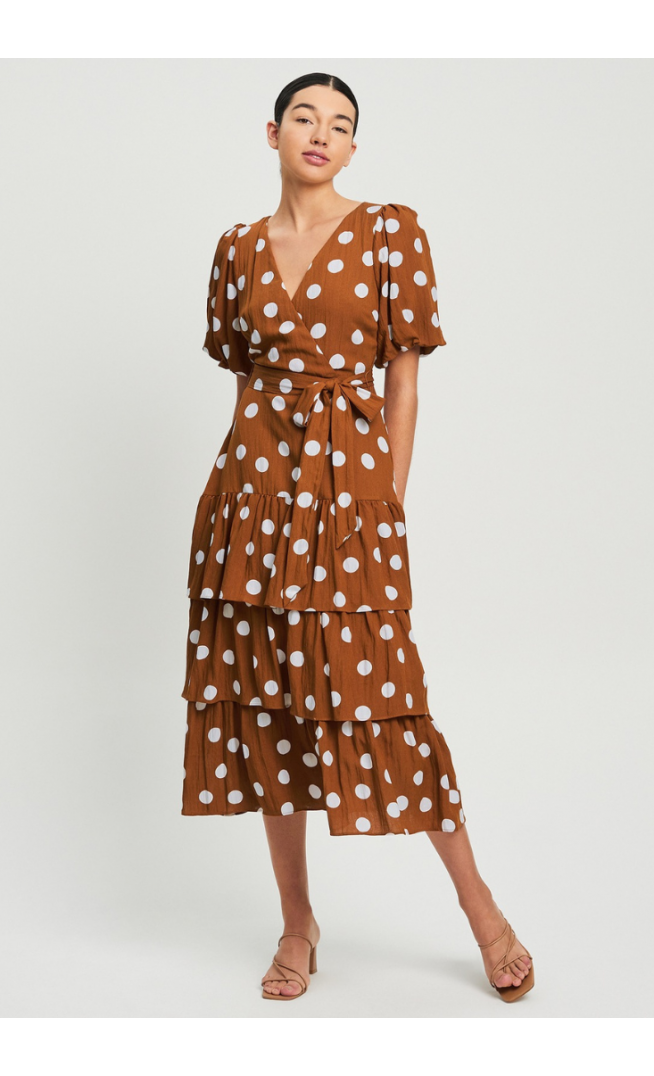 The Fated Pia Tiered Dress