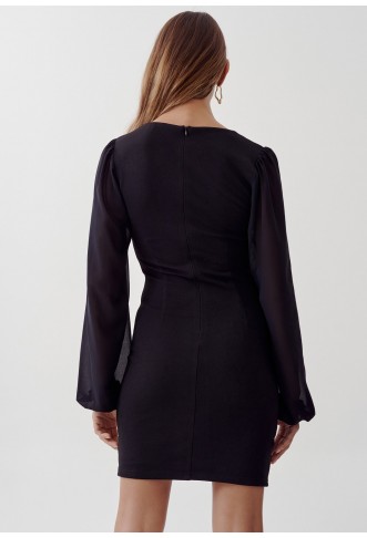 TUSSAH CICILIA MINI - Shift dress - black