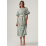 THE FATED PASCAL MIDI - Day dress - sage gingham