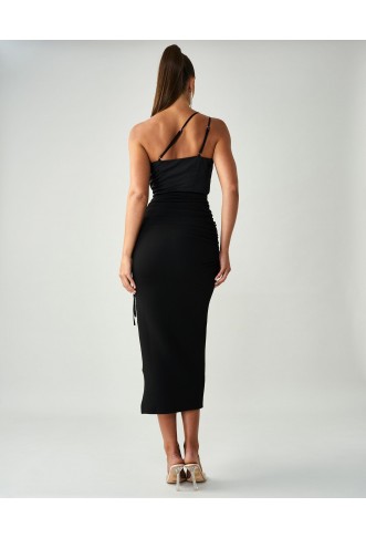 India Midi Dress X Kristina - Black