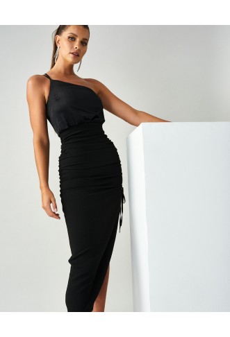 India Midi Dress X Kristina - Black