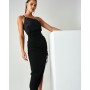 India Midi Dress X Kristina - Black