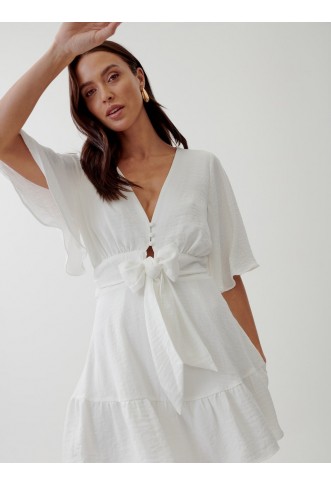 Tussah Martha Mini Dress White
