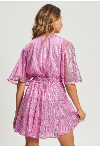 TUSSAH ISSY - Cocktail dress / Party dress - lilac sequin