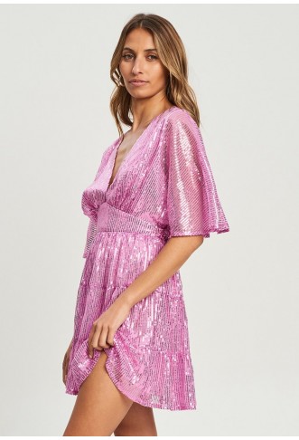 TUSSAH ISSY - Cocktail dress / Party dress - lilac sequin