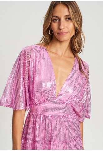 TUSSAH ISSY - Cocktail dress / Party dress - lilac sequin