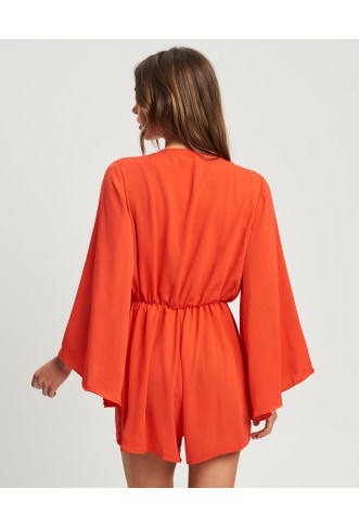 Tussah Nella Playsuit Coral