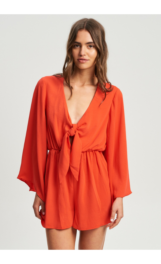 Tussah Nella Playsuit Coral