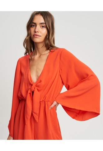 Tussah Nella Playsuit Coral