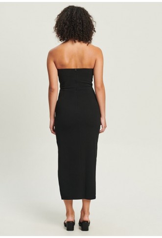 CALLI BRON MIDI - Shift dress - black