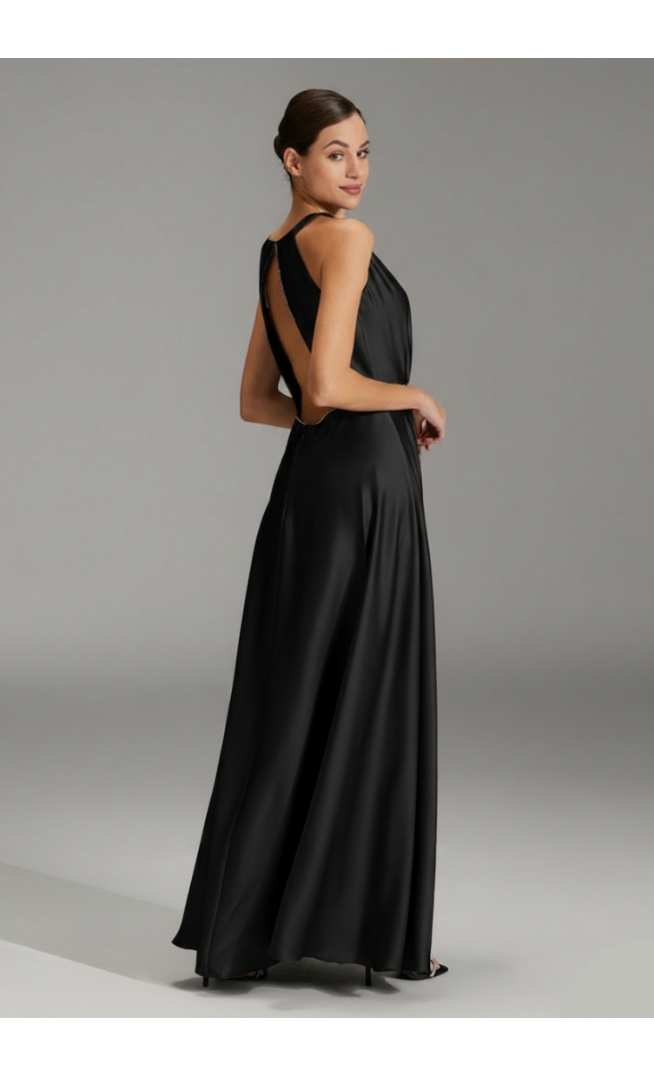 Swing Maxi Dress- Black