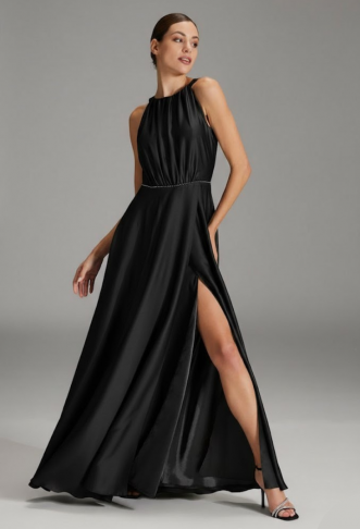 Swing Maxi Dress- Black