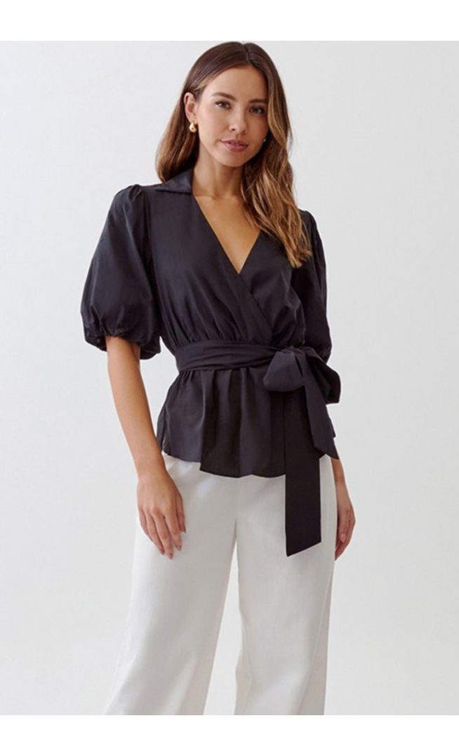 TUSSAH WREN - Blouse - black
