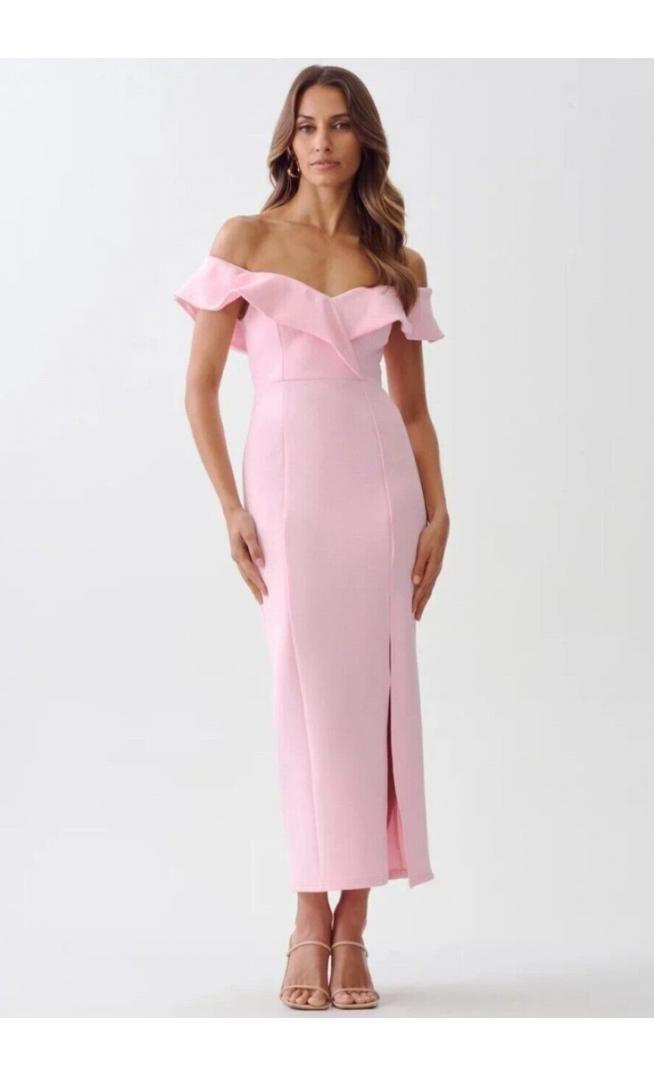 TUSSAH JANIS MIDI DRESS - Pale Pink