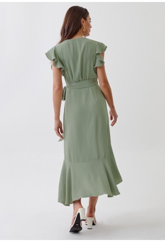 TUSSAH ALLY - Day Dress - Sage Green