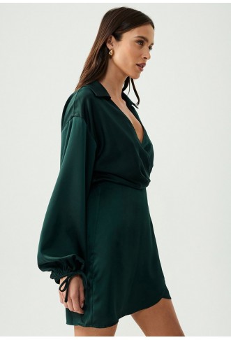 SÁVEL MAYAR MINI - Day Dress - Emerald