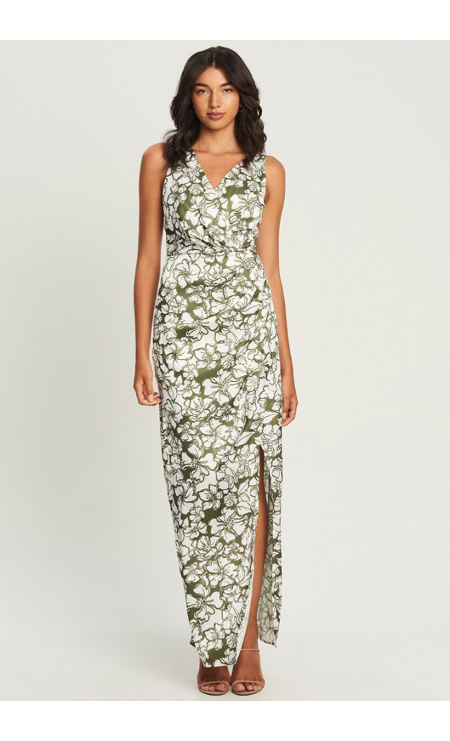 CHANCERY MARIAH - Maxi Dress - Olive Floral